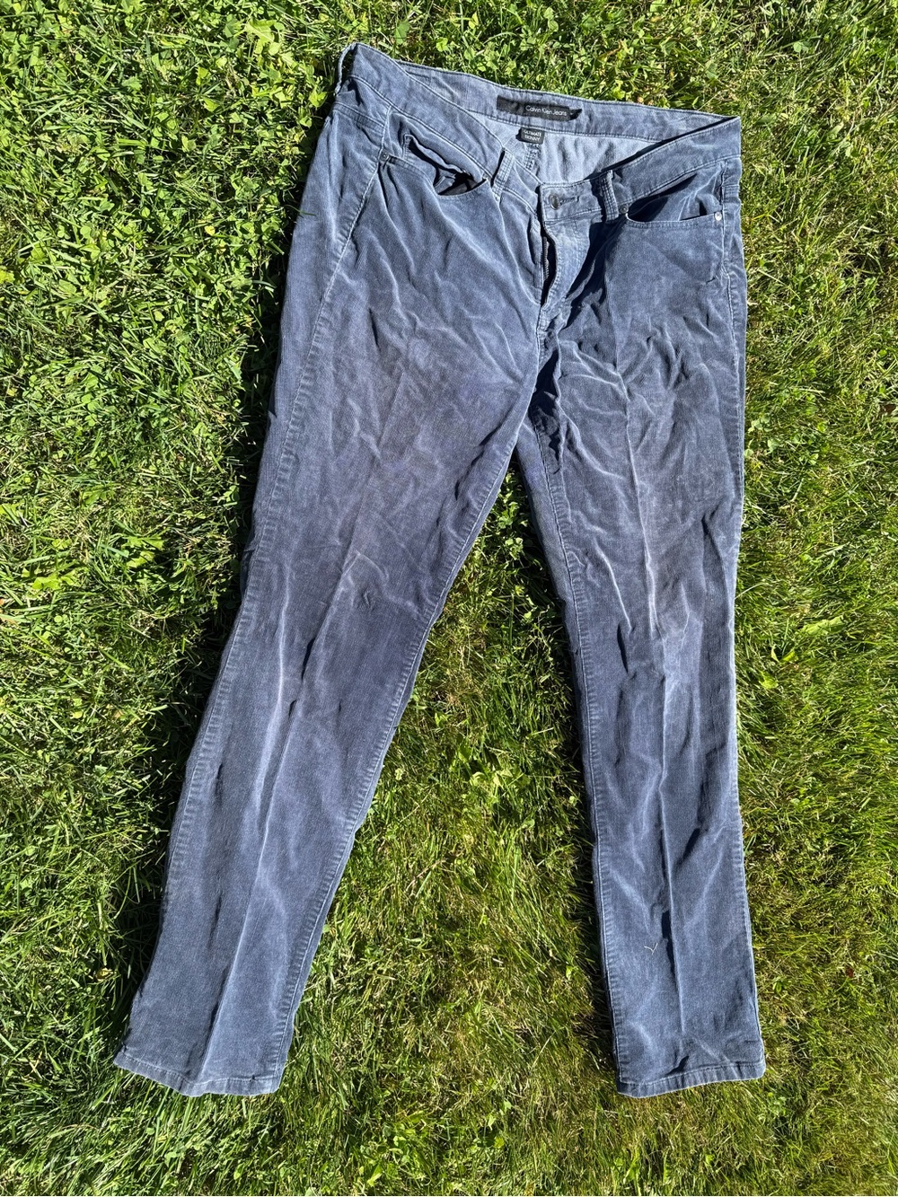 Calvin Klein Jeans Men's Corduroy Pants in Slate Blue